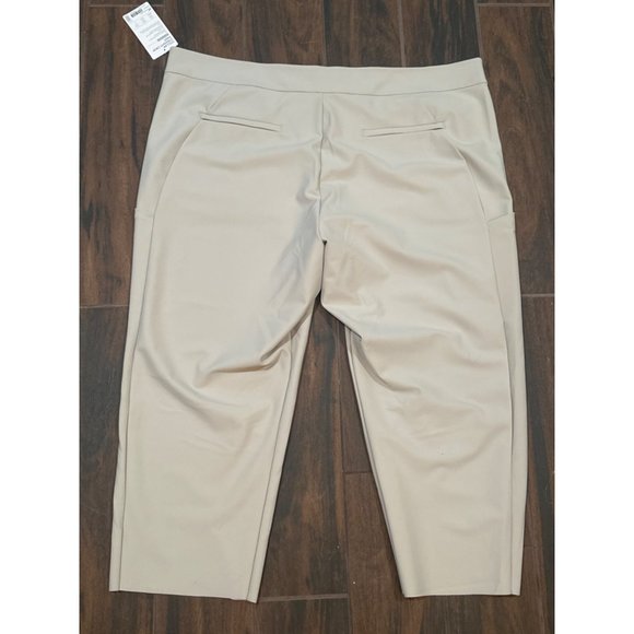NWT Athleta beige Stellar Straight Crop Pants size 26 - Picture 6 of 11